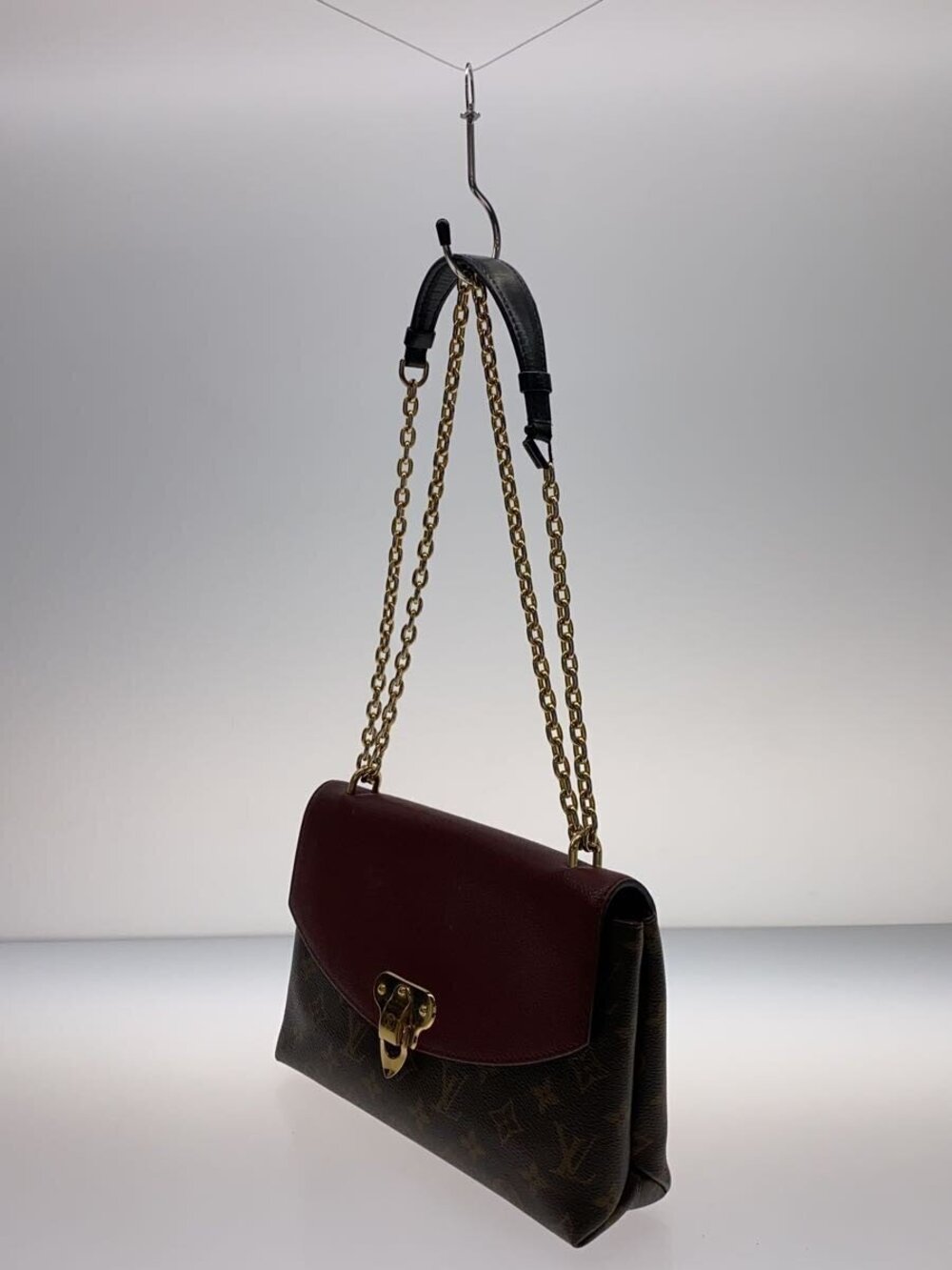 Louis Vuitton Red Bordeaux Monogram Saint Canvas Burgundy Placido Red Purple